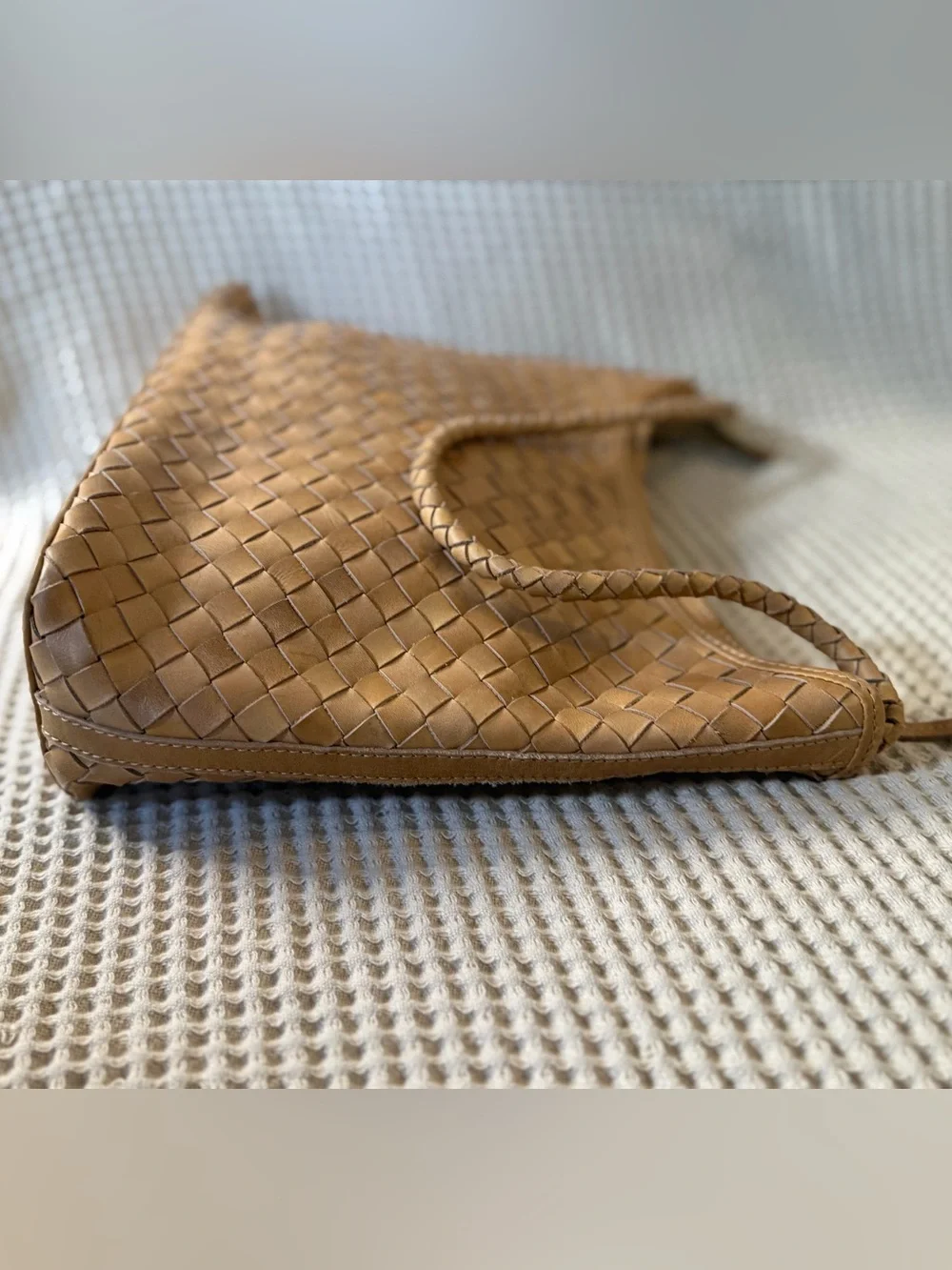 Bembien Marni Handwoven Leather Shoulder Bag Caramel - Picture 7 of 14